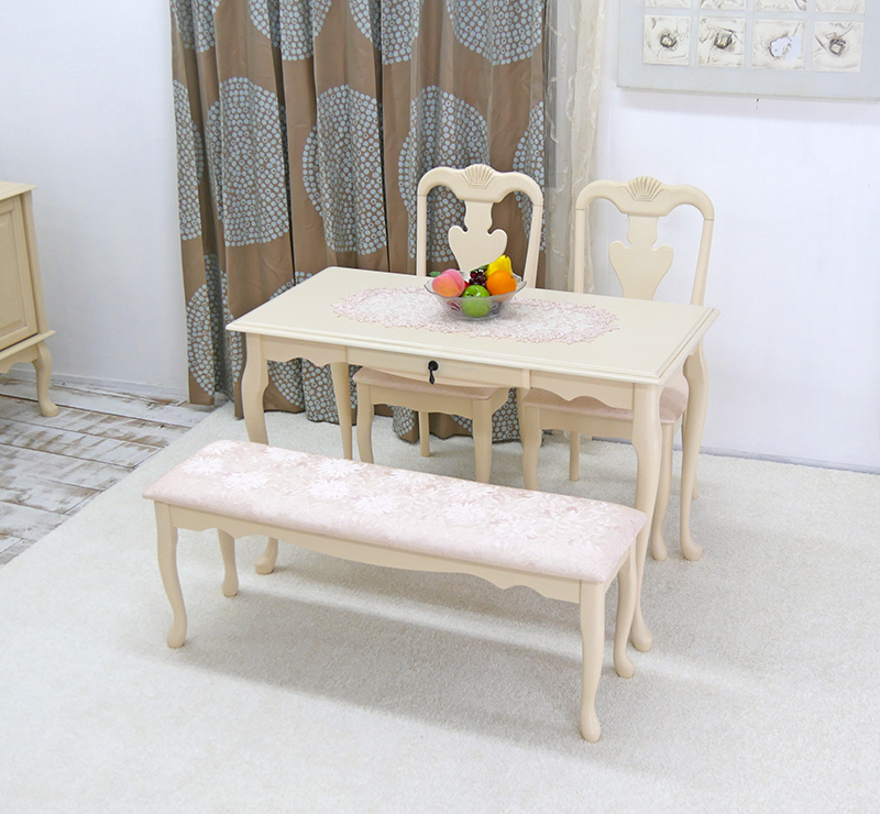 猫足クラシックダイニングセット幅120cm