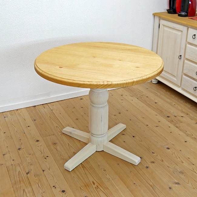 90cmフレンチ丸型テーブル｜MW色
