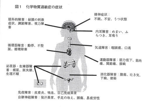 化学物質過敏症の症状と障害,
