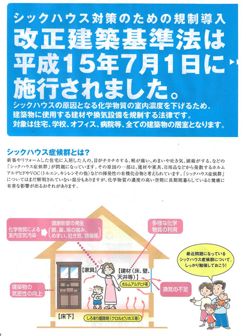シックハウス症候群原因,