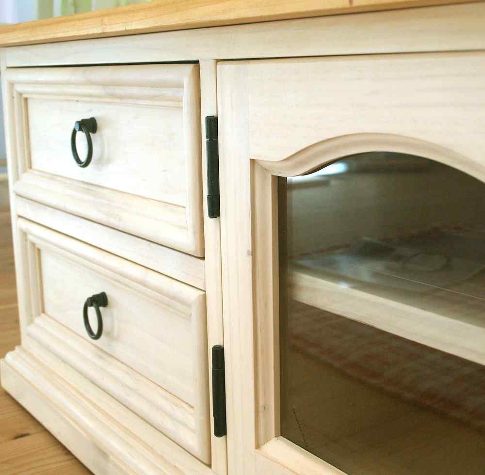 こだわりの白いカントリーテレビボード巾150cm