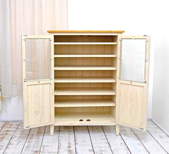 フレンチカントリー家具 収納 高さ120cm