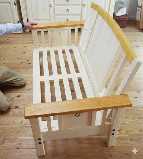 無垢ソファの造り