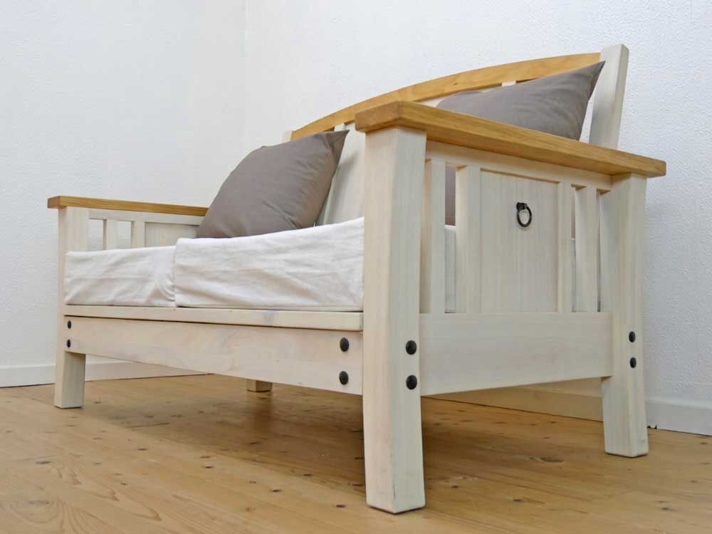 ずっこけ座りをやめれる２人掛けソファ