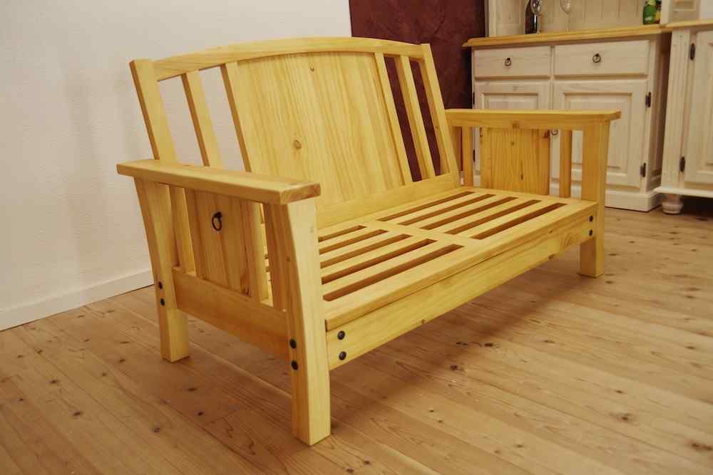 座り心地のいいカントリーソファ巾140cm