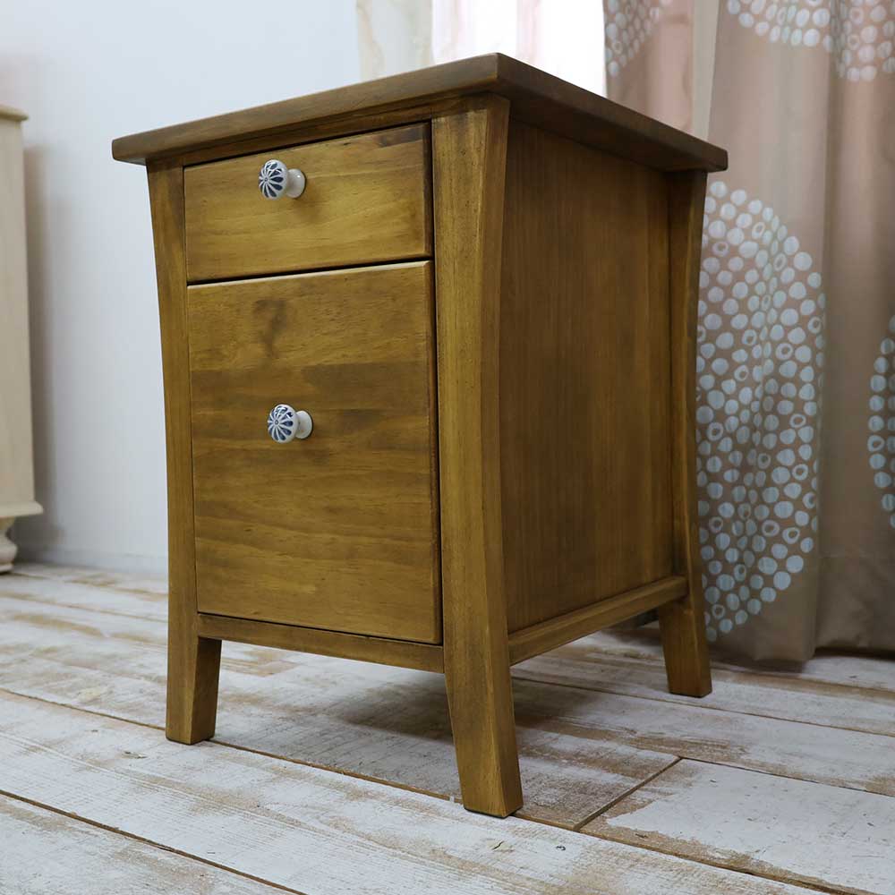 デスクチェスト付ナチュラルカントリーデスク